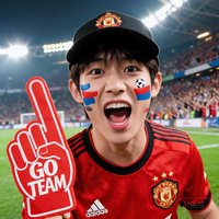 忠实球迷小王在球场的头像